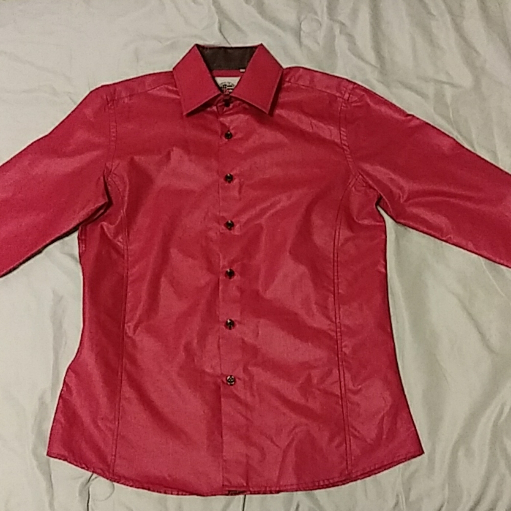Red dress shirt